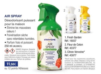 Stanhome STANHOME air spray offre