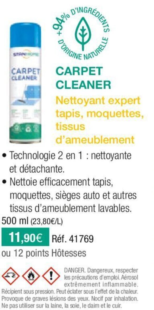 Promo STANHOME carpet cleaner chez Stanhome