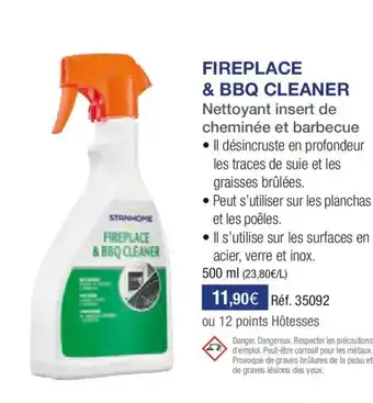 Stanhome STANHOME fireplace & bbq cleaner offre