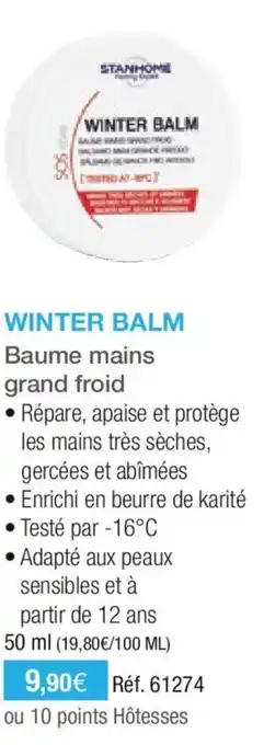 Stanhome STANHOME winter balm offre