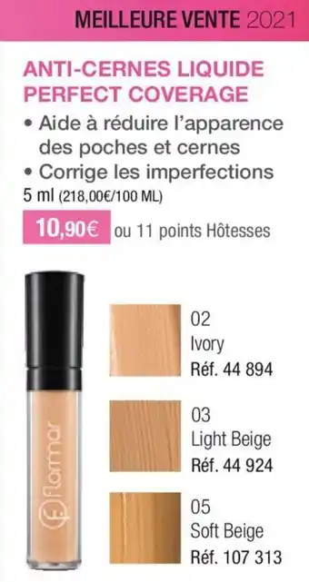 FLORMAR anti-cernes liquide perfect coverage