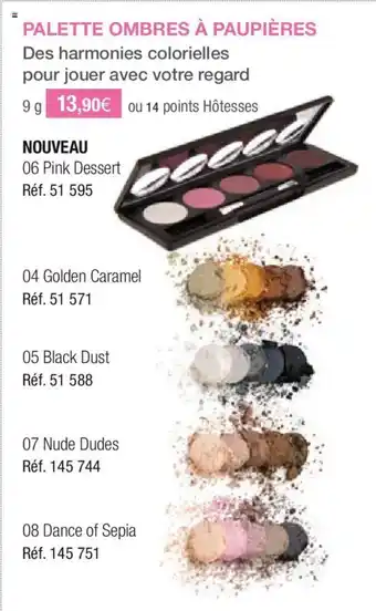 Palette ombres Ă paupiĂšres