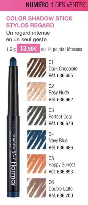 Stanhome Color shadow stick stylos regard offre