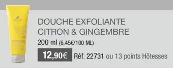 Stanhome Douche exfoliante citron & gingembre offre