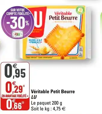 G20 Véritable petit beurre Lu offre