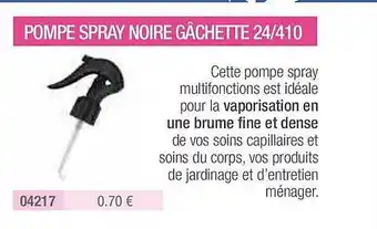 Pompe Spray Noire GĂąchette 24 410