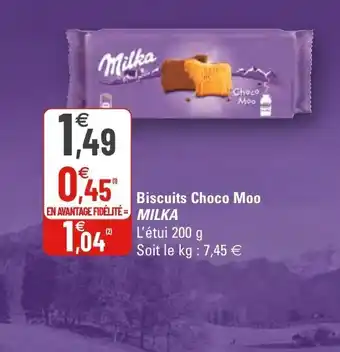 G20 Biscuits Choco Moo Milka offre