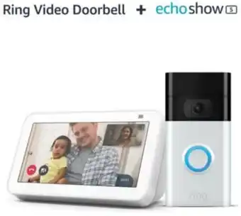 Assistant vocal amazon pack ring video doorbell + echo show 5