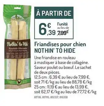 Botanic Friandises pour chien nothin' to hide offre