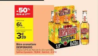Carrefour Contact Bière aromatisée desperados offre