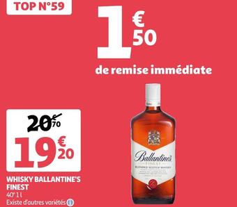 Auchan Ballantine's whisky finest offre