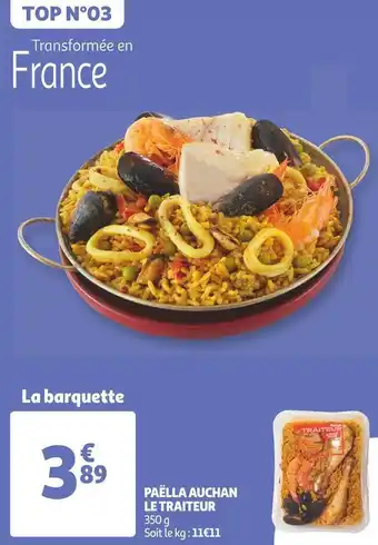 Auchan Auchan le traiteur paëlla offre