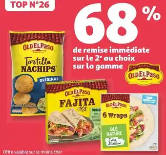 Auchan Old el paso bon plan sur la gamme old el paso offre