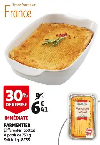 Auchan Maison tino parmentier offre