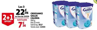 Auchan Gallia calisma croissance offre