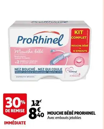 Auchan Prorhinel mouche bébé offre