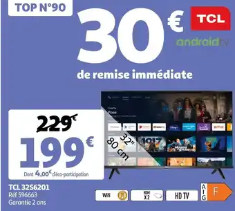 Auchan Tcl tcl 32s6201 offre