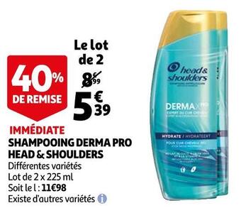 Auchan Head & shoulders shampooing derma pro offre