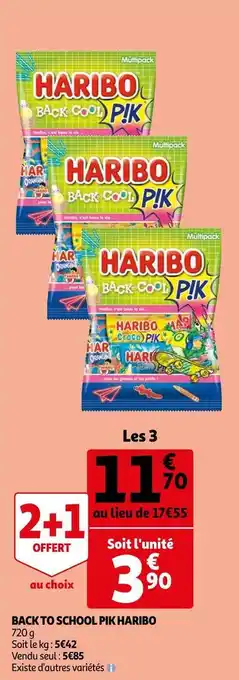 Auchan Haribo back to school pik offre