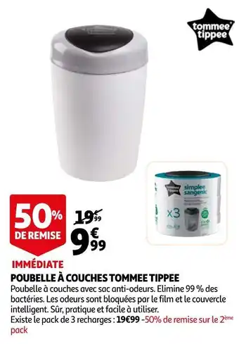 Auchan Tommee tippee poubelle à couches offre