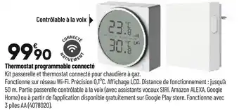 Thermostat programmable connecté