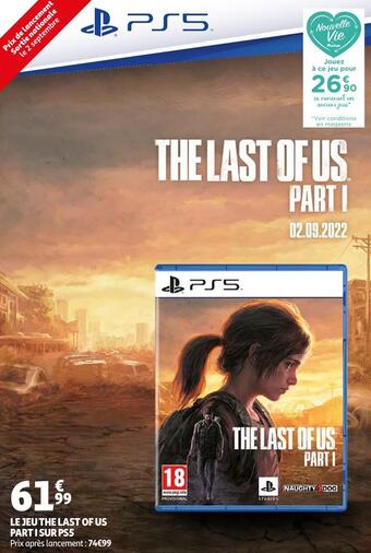 Auchan Le jeu the last of us part i sur ps5 offre
