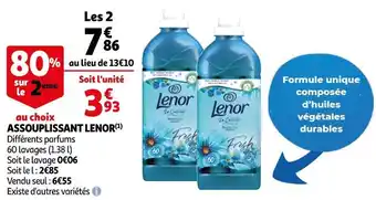 Auchan Lenor assouplissant offre