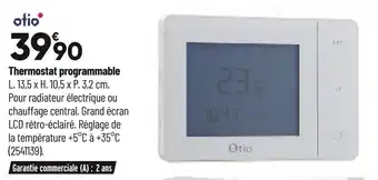 Bricorama Otio thermostat programmable offre
