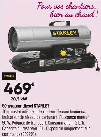 Stanley générateur diesel stanley