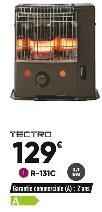 Bricorama Tectro poêle à pétrole r-131c offre