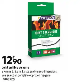 Bricorama Coteka joint en fibre de verre offre