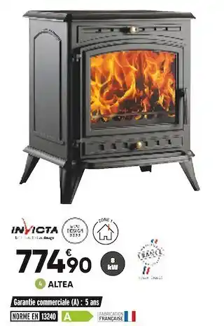 Bricorama Invicta poêles à bois altea offre