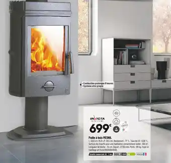 Bricorama Invicta poêle à bois mesnil offre
