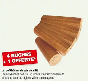 Bon plan sur le lot de 5 bûches de bois densifié