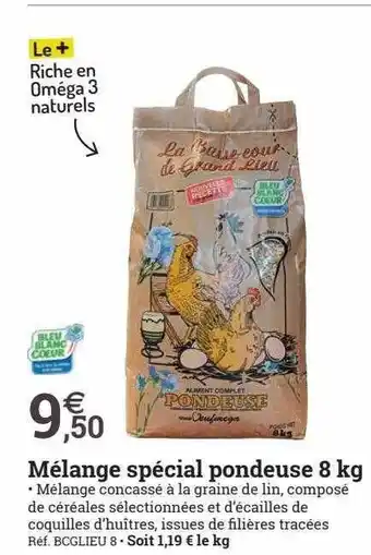 Espace emeraude Mélange spécial pondeuse 8 kg offre