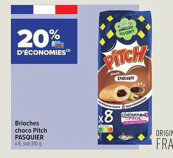 Brioches choco pitch pasquier