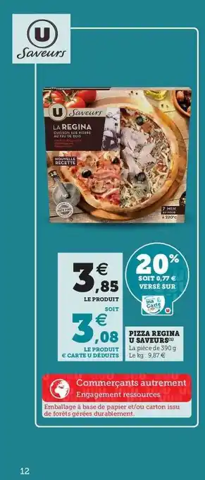 U Express Pizza regina u saveurs offre