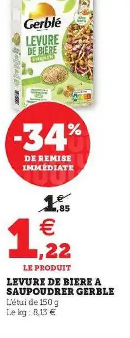 U Express Levure de bière à saupoudrer gerblé offre