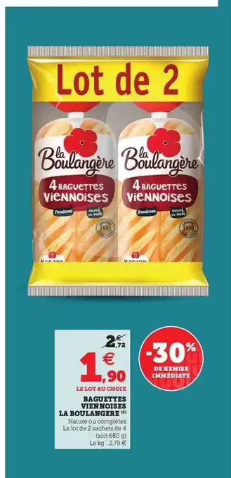 U Express Baguettes viennoises la boulangère offre