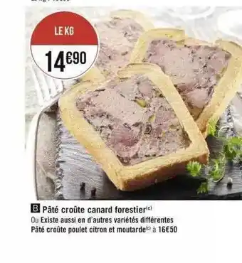 Géant Casino Pâté croûte canard forestier offre