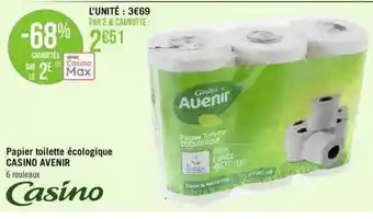 Géant Casino Papier toilette écologique casino avenir offre