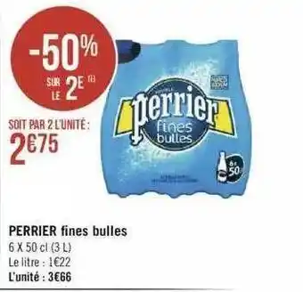 Géant Casino Perrier fines bulles offre