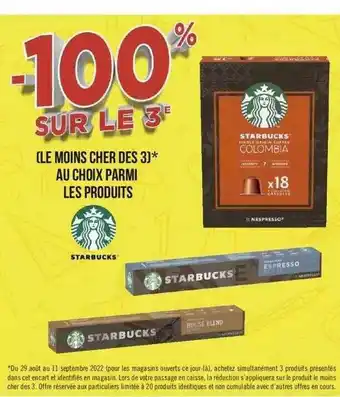 Géant Casino Produits starbucks offre