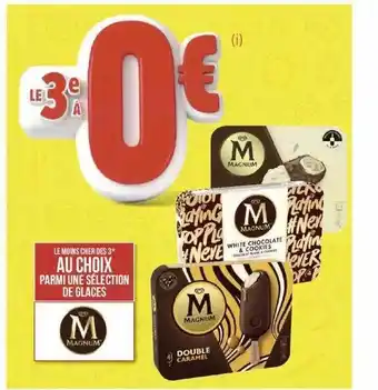 Géant Casino Glaces magnum offre