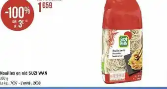 Géant Casino Nouilles en nid suzi wan offre