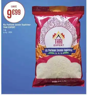 Géant Casino Riz parfumé jasmin supérieur thai expert offre