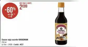 Géant Casino Sauce soja sucrée kikkoman offre