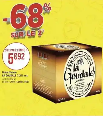 Géant Casino Bière blonde la goudale 7.2% vol. offre