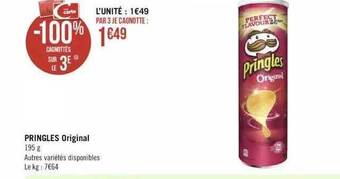 Géant Casino Pringles original offre