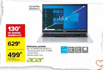 Carrefour Ordinateur portable offre